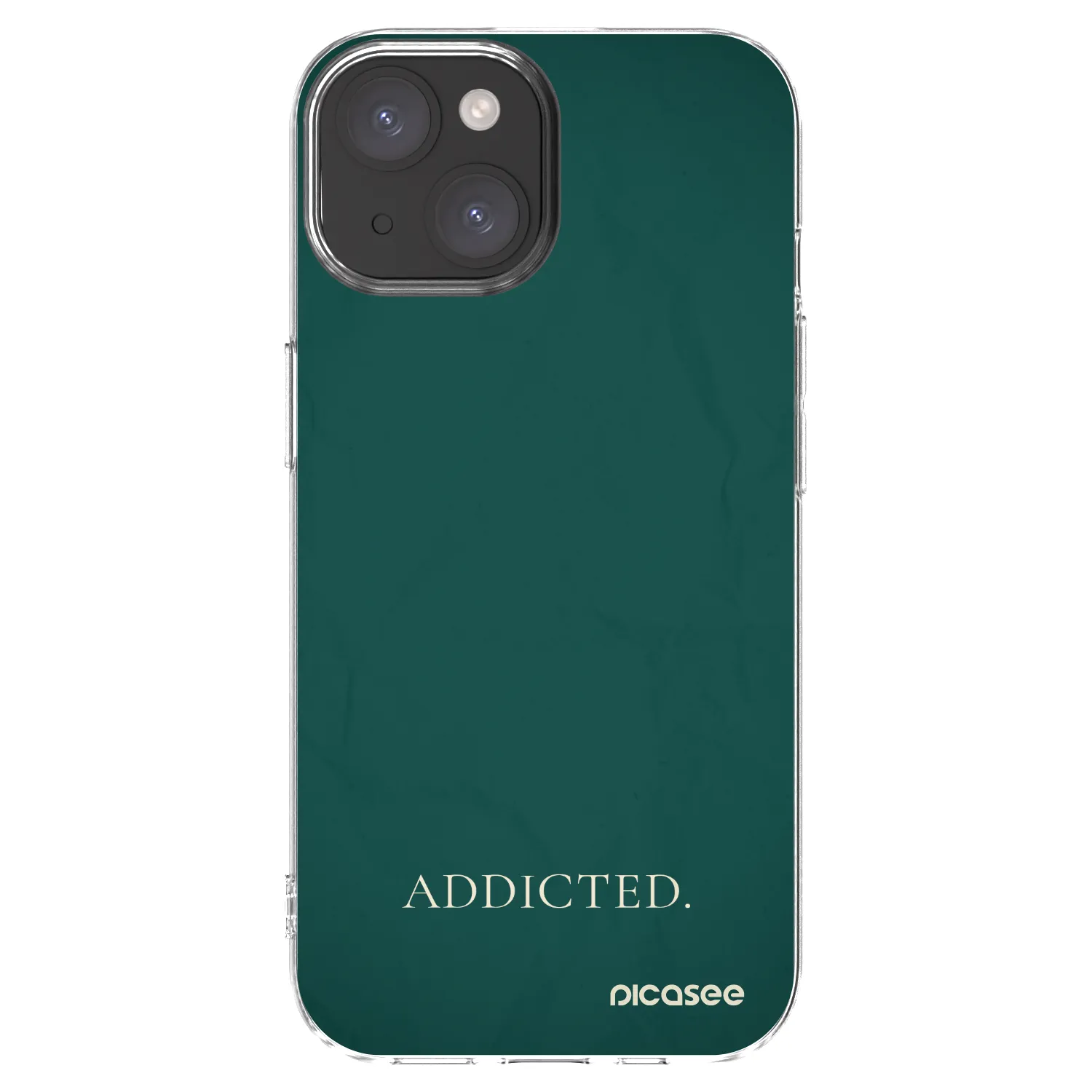 Silikónový prehľadný obal pre Apple iPhone 15 - Addicted