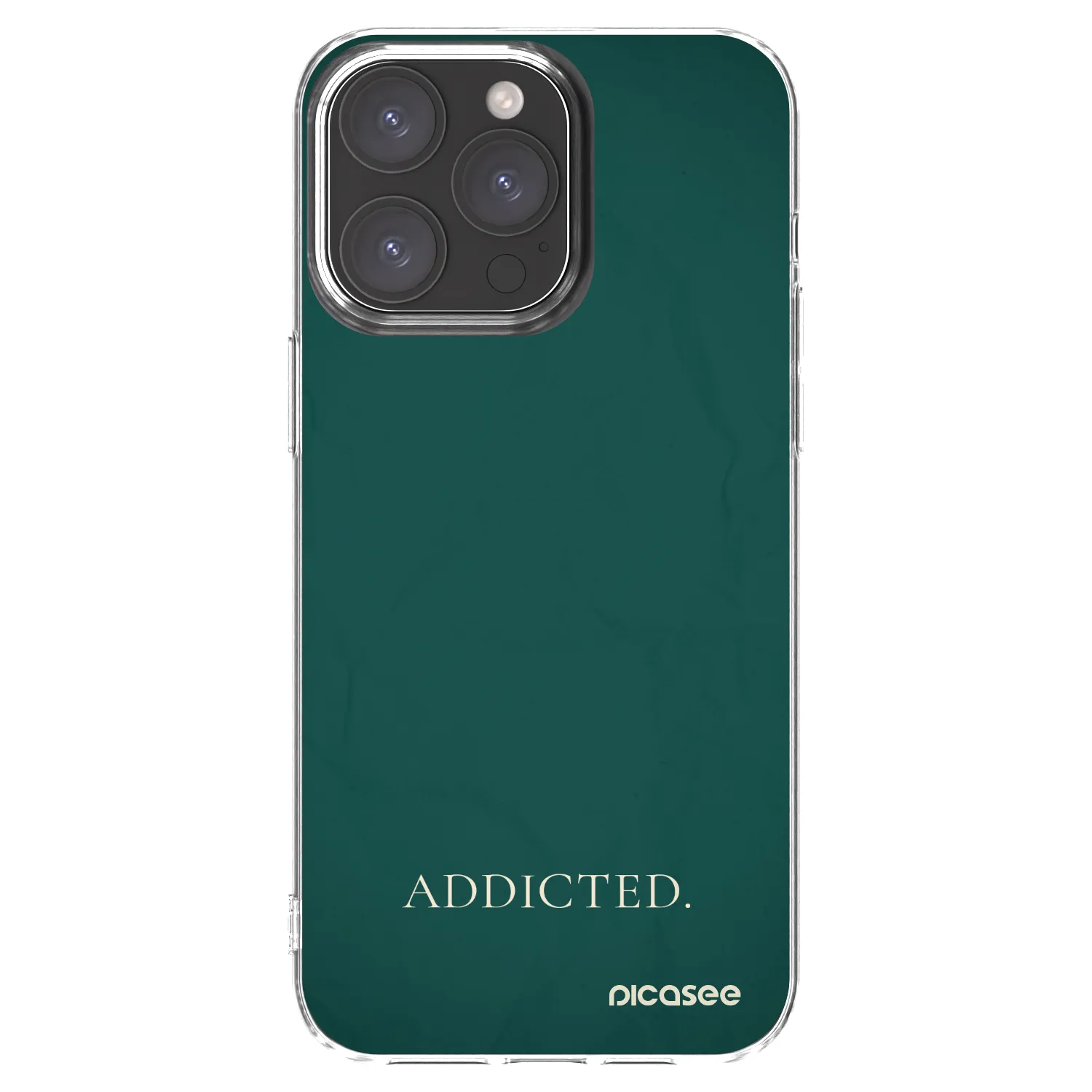 Silikónový prehľadný obal pre Apple iPhone 15 Pro Max - Addicted