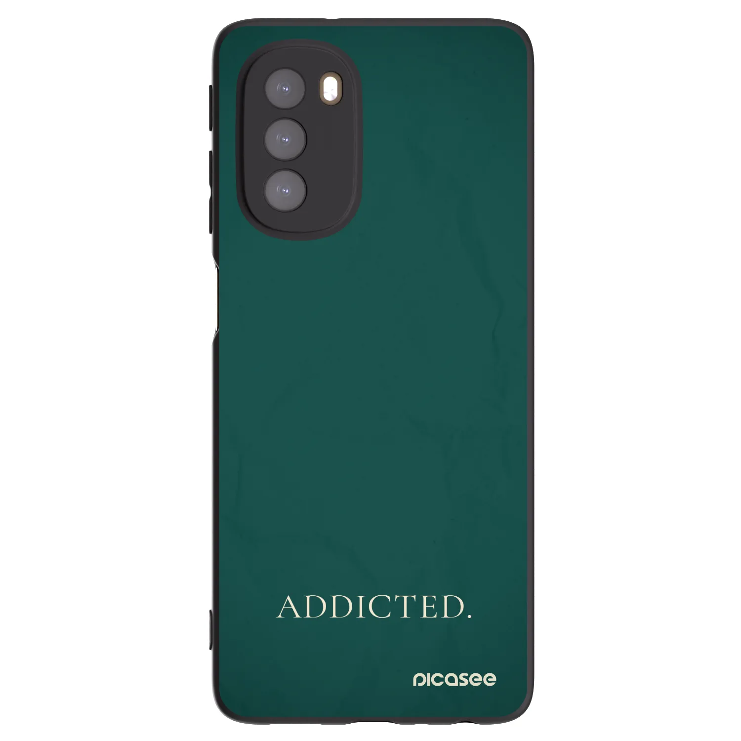Picasee silikónový čierny obal pre Motorola Moto G51 - Addicted