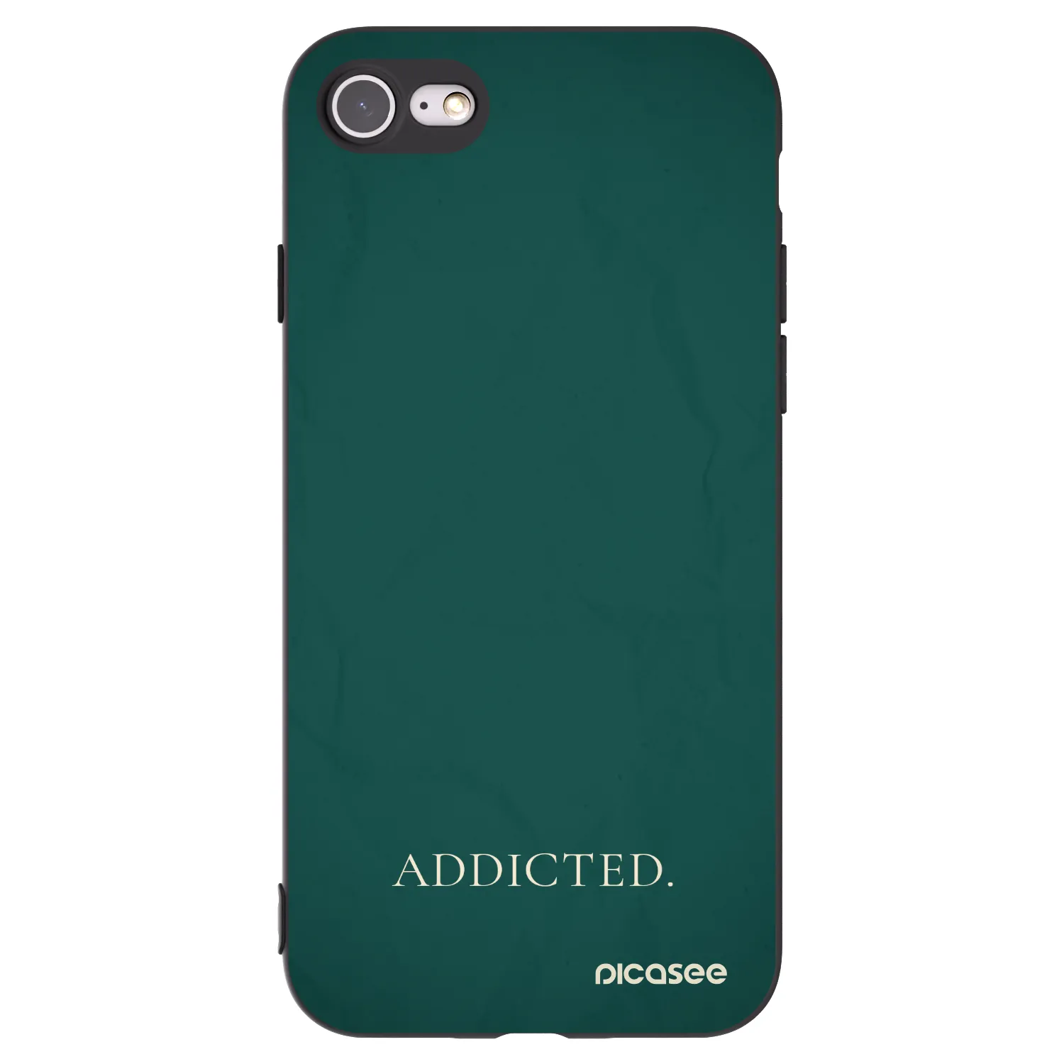 Picasee silikónový čierny obal pre Apple iPhone 7 - Addicted