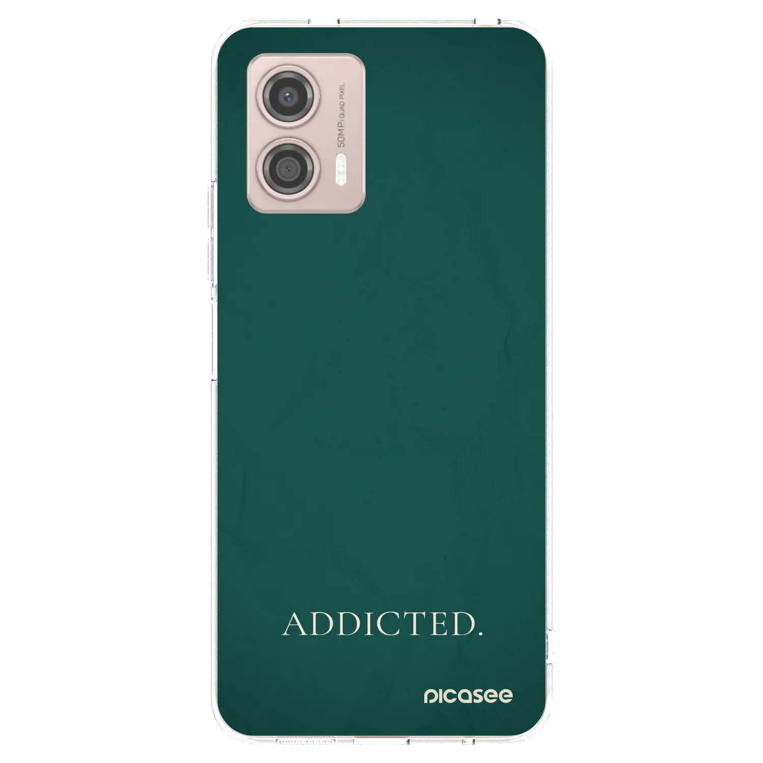 Silikónový prehľadný obal pre Motorola Moto G53 5G - Addicted