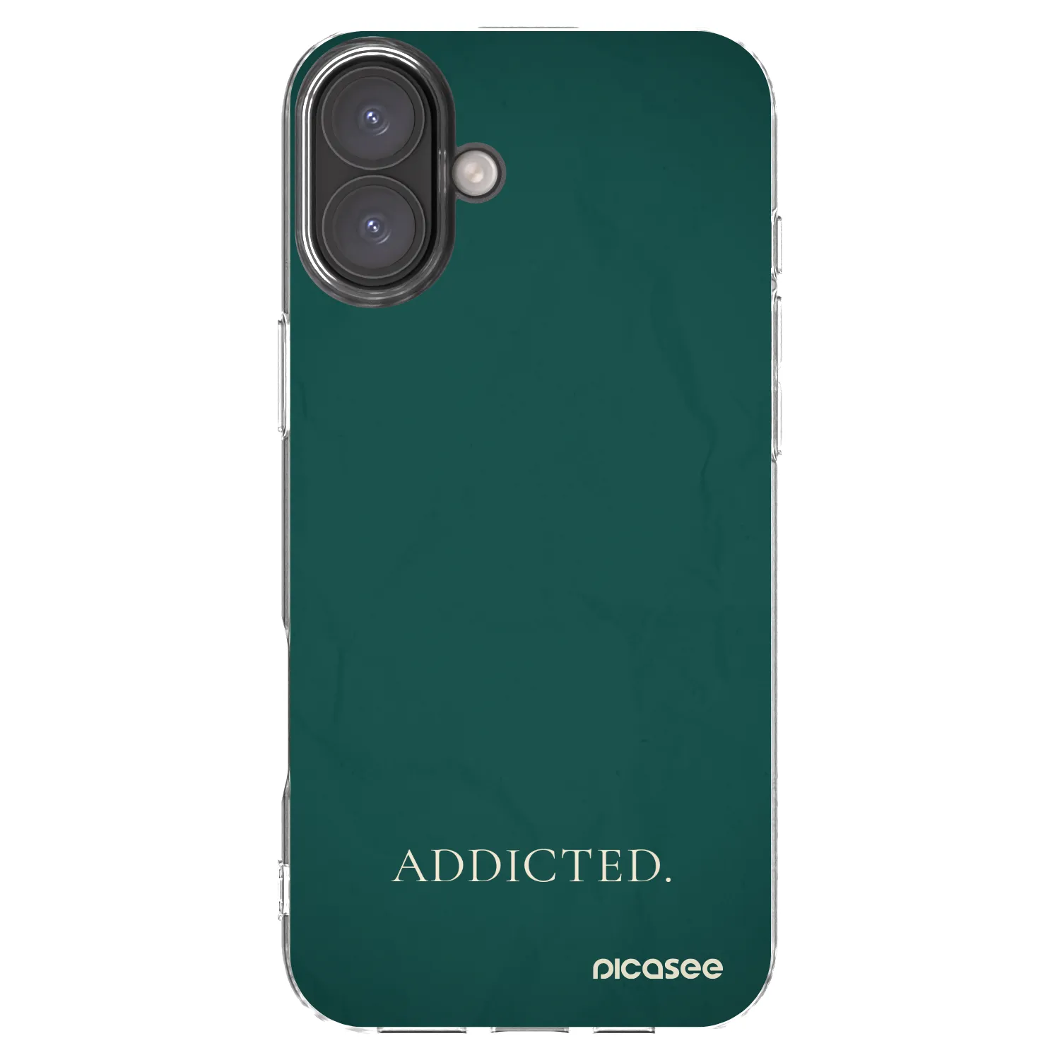 Picasee silikónový prehľadný obal pre Apple iPhone 16 Plus - Addicted