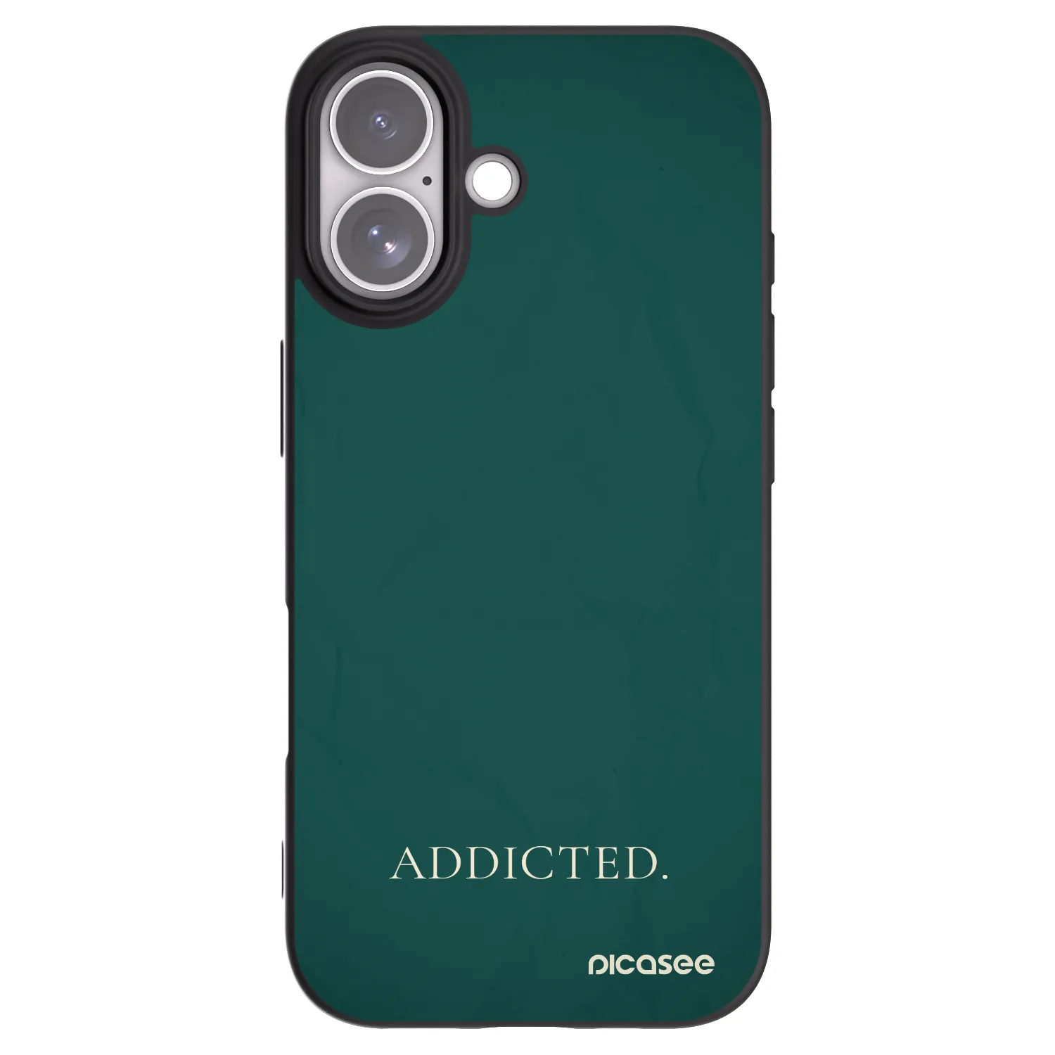 Picasee silikónový čierny obal pre Apple iPhone 17 - Addicted