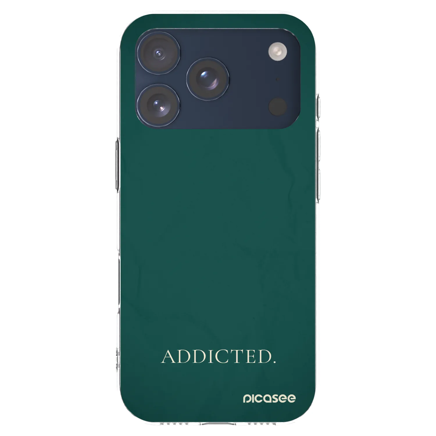 Silikónový prehľadný obal pre Apple iPhone 17 Pro - Addicted