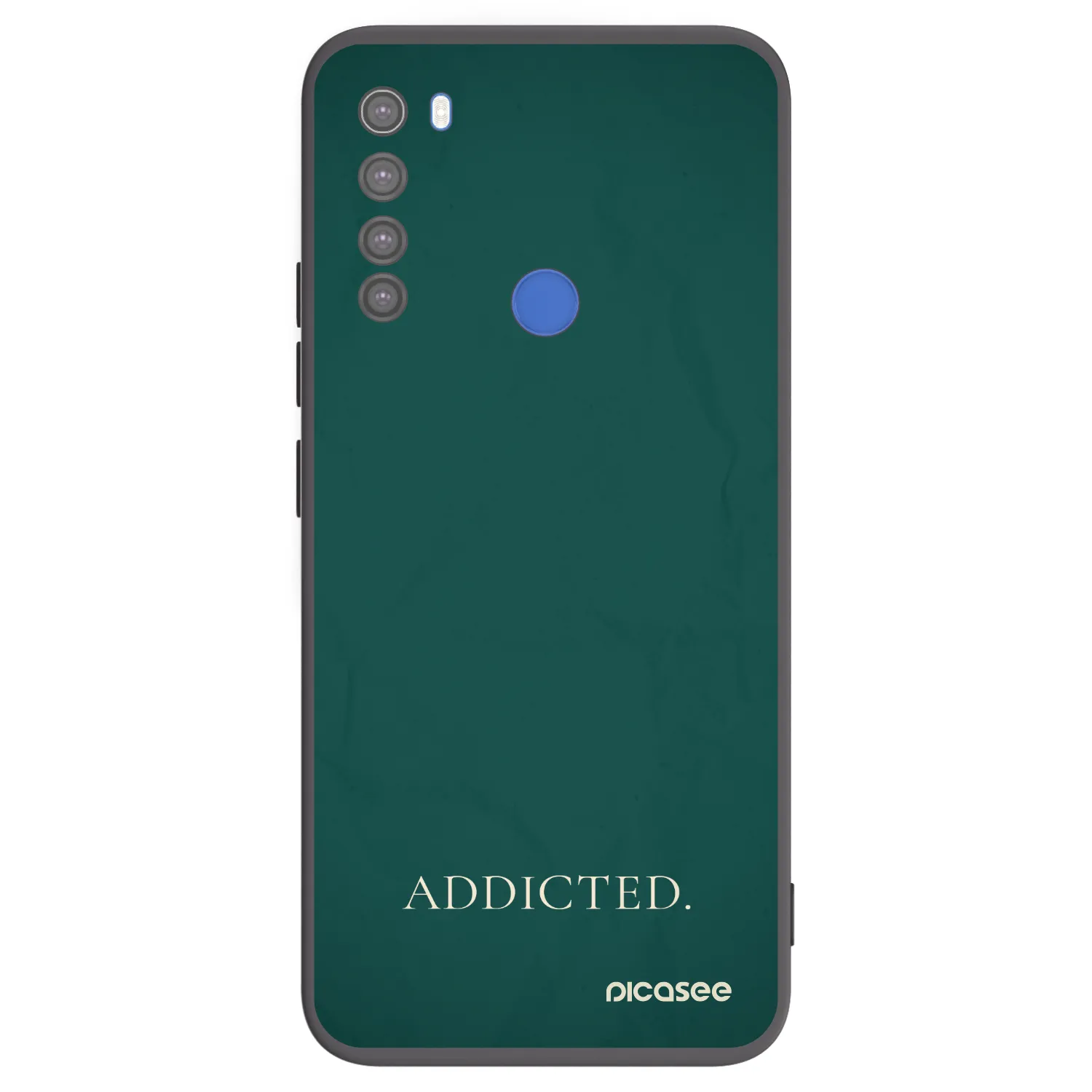 Picasee silikónový čierny obal pre Xiaomi Redmi Note 8T - Addicted