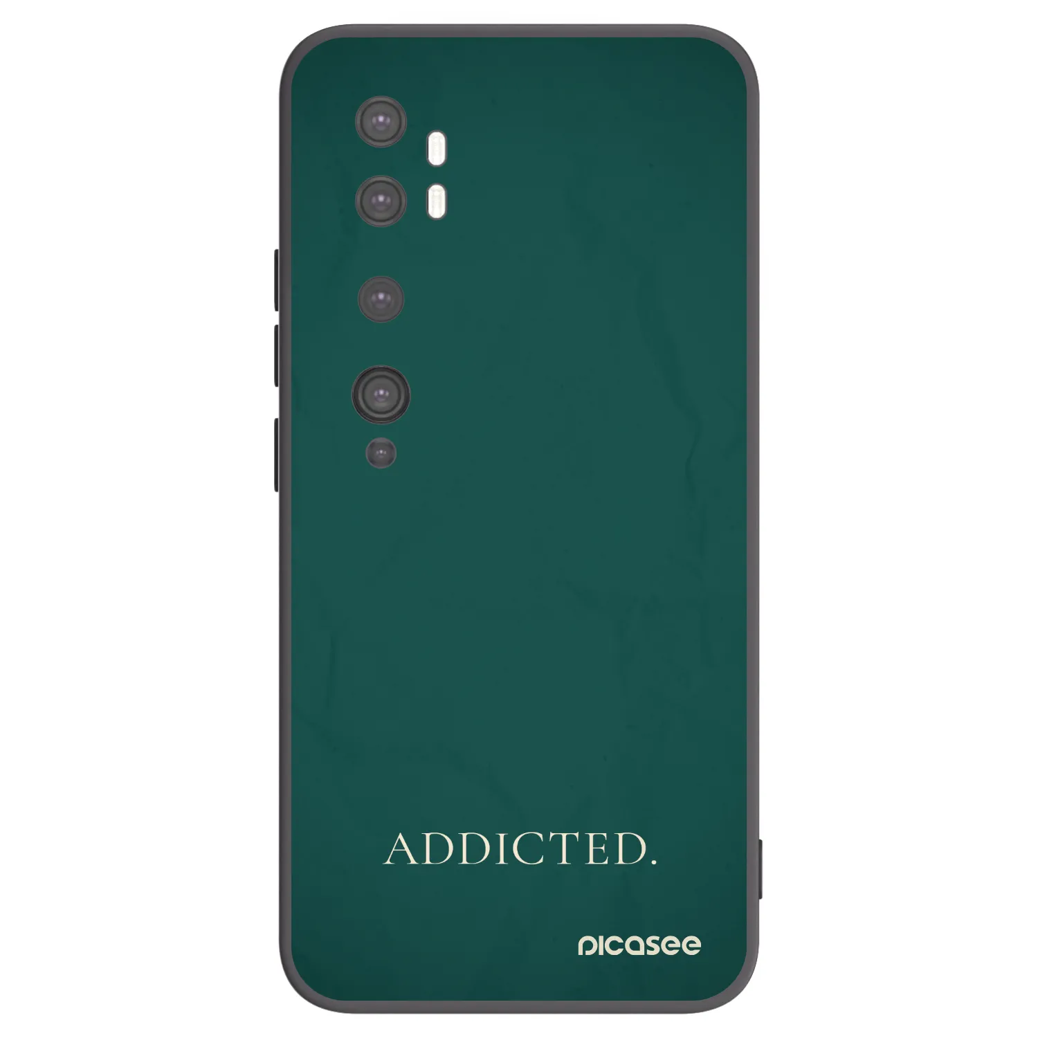 Picasee silikónový čierny obal pre Xiaomi Mi Note 10 (Pro) - Addicted