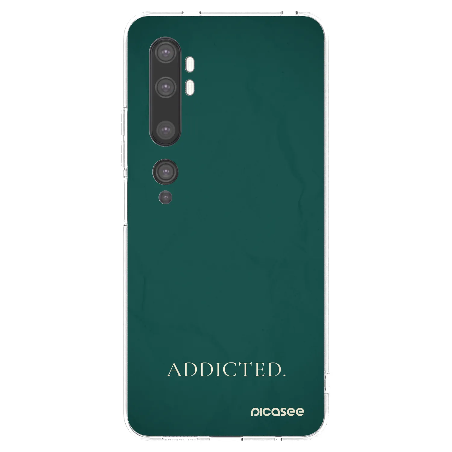 Silikónový prehľadný obal pre Xiaomi Mi Note 10 (Pro) - Addicted