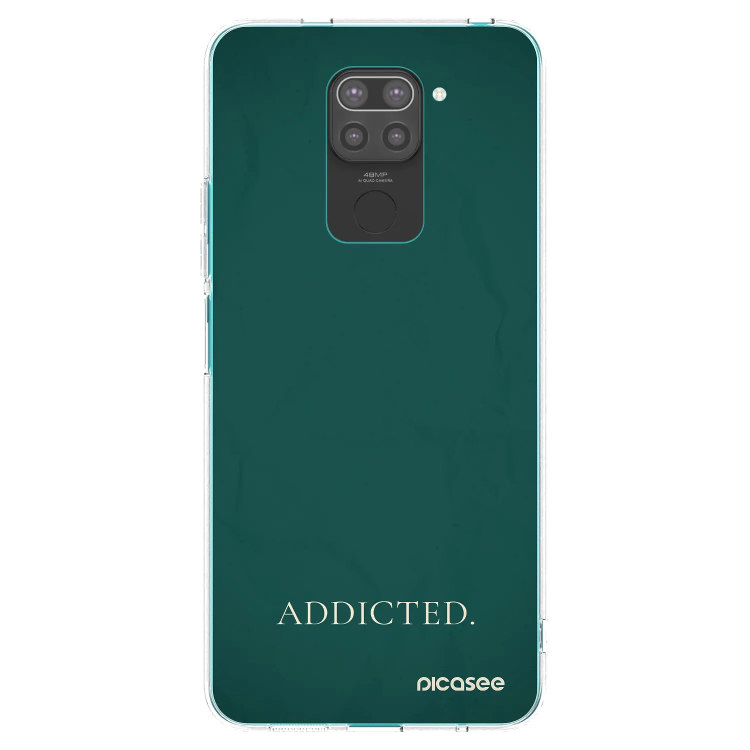 Picasee silikónový čierny obal pre Xiaomi Redmi Note 9 - Addicted