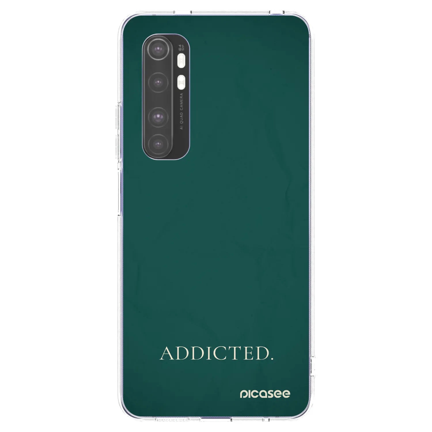 Silikónový prehľadný obal pre Xiaomi Mi Note 10 Lite - Addicted