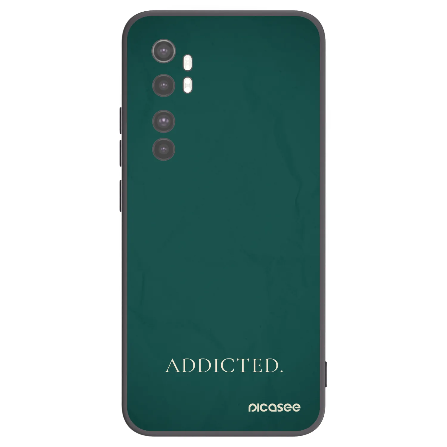 Picasee silikónový čierny obal pre Xiaomi Mi Note 10 Lite - Addicted
