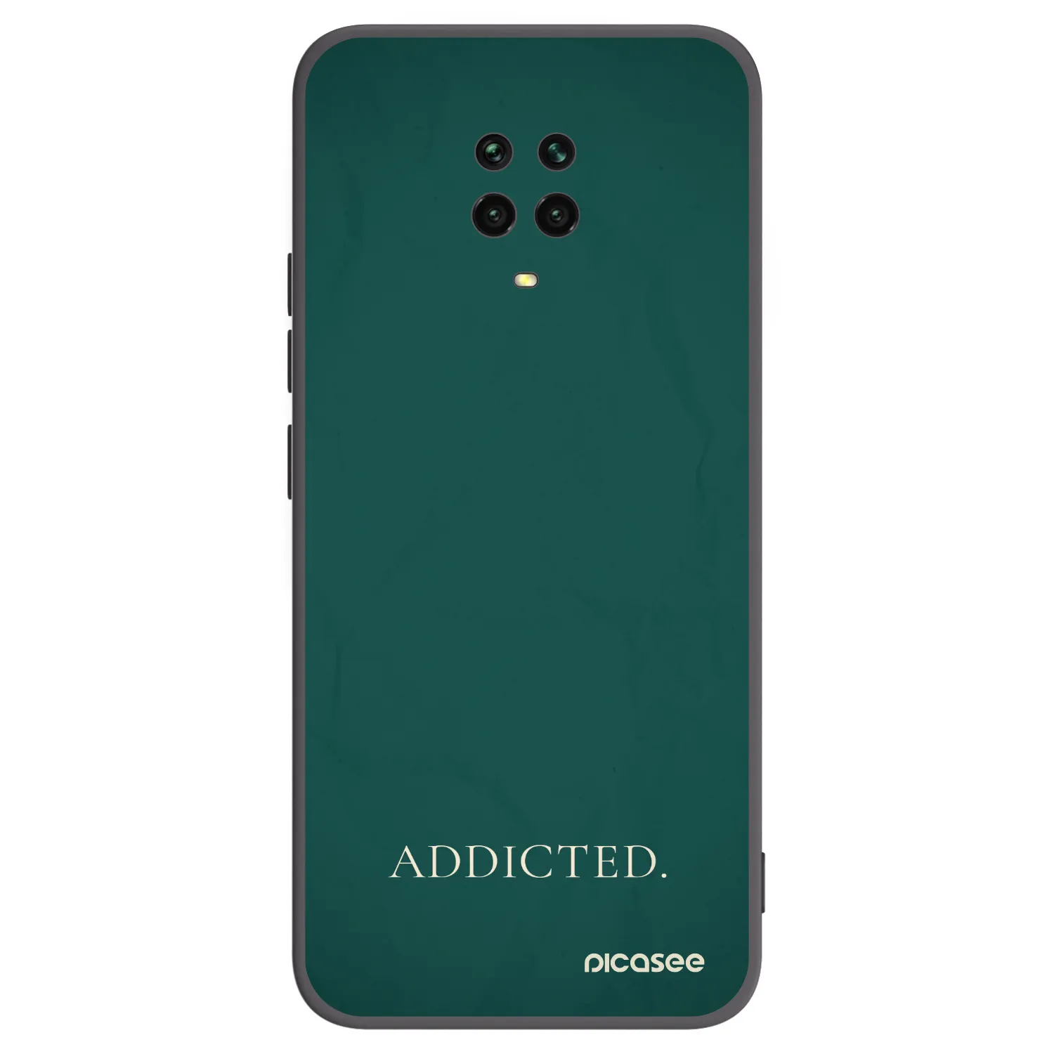 Picasee silikónový čierny obal pre Xiaomi Redmi Note 9S - Addicted