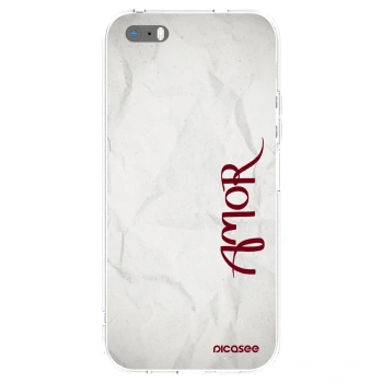 Picasee silikónový prehľadný obal pre Apple iPhone 5/5S/SE - Amor