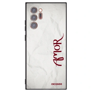 Picasee silikónový čierny obal pre Samsung Galaxy Note 20 Ultra - Amor