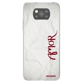 Picasee silikónový čierny obal pre Xiaomi Poco X3 - Amor
