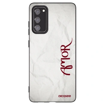 Picasee silikónový čierny obal pre Samsung Galaxy S20 FE - Amor