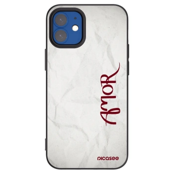 Picasee silikónový čierny obal pre Apple iPhone 12 mini - Amor