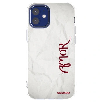 Picasee silikónový prehľadný obal pre Apple iPhone 12 mini - Amor