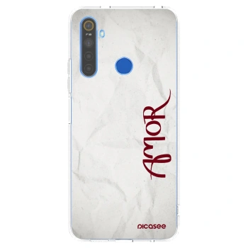 Picasee silikónový prehľadný obal pre Realme 5 - Amor
