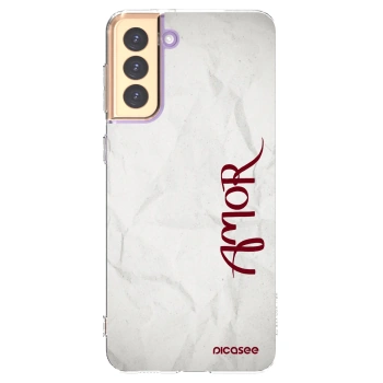 Picasee silikónový prehľadný obal pre Samsung Galaxy S21+ 5G G996F - Amor