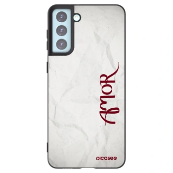 Picasee silikónový čierny obal pre Samsung Galaxy S21+ 5G G996F - Amor
