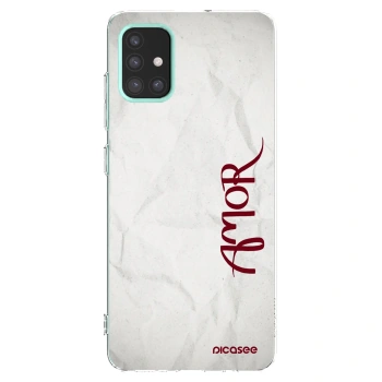 Picasee silikónový prehľadný obal pre Samsung Galaxy M31s - Amor