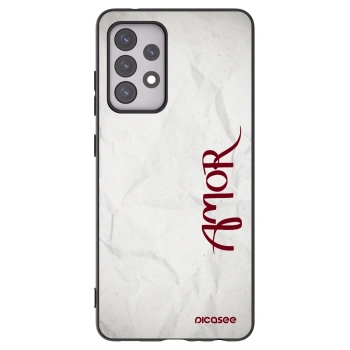 Picasee silikónový čierny obal pre Samsung Galaxy A52 5G A525F - Amor