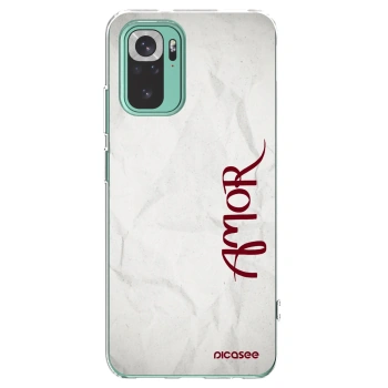 Picasee silikónový prehľadný obal pre Xiaomi Redmi Note 10 Pro - Amor