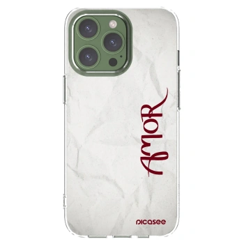 Picasee silikónový prehľadný obal pre Apple iPhone 13 Pro - Amor