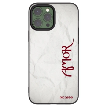 Picasee silikónový čierny obal pre Apple iPhone 13 Pro Max - Amor