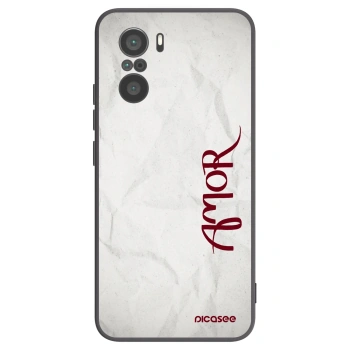 Picasee silikónový čierny obal pre Xiaomi Poco F3 - Amor