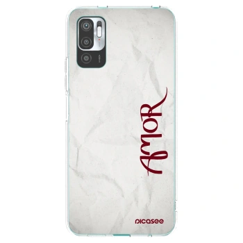 Picasee silikónový prehľadný obal pre Xiaomi Redmi Note 10 5G - Amor