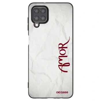 Picasee silikónový čierny obal pre Samsung Galaxy M12 M127F - Amor