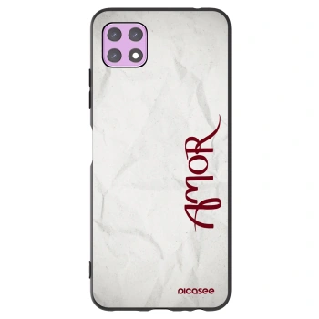 Picasee silikónový čierny obal pre Samsung Galaxy A22 A226B 5G - Amor