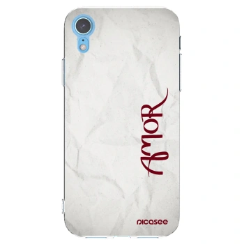 Picasee silikónový prehľadný obal pre Apple iPhone XR - Amor
