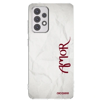 Picasee silikónový prehľadný obal pre Samsung Galaxy A52s 5G A528B - Amor