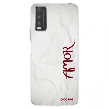 Picasee silikónový prehľadný obal pre Vivo Y20s - Amor