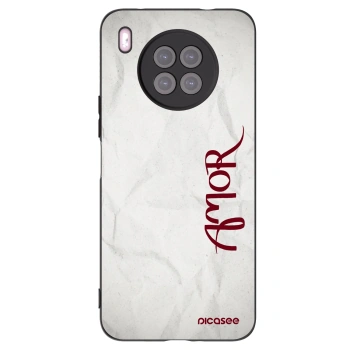 Picasee silikónový čierny obal pre Huawei Nova 8i - Amor
