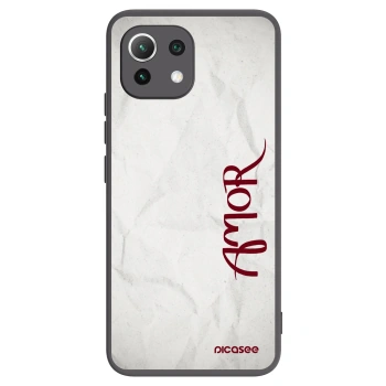 Picasee silikónový čierny obal pre Xiaomi 11 Lite 5G NE - Amor