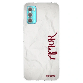 Picasee silikónový prehľadný obal pre Motorola Moto G60 - Amor