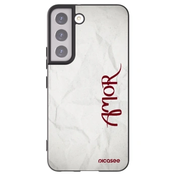 Picasee silikónový čierny obal pre Samsung Galaxy S22 5G - Amor