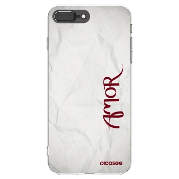 Picasee silikónový prehľadný obal pre Apple iPhone 7 Plus - Amor