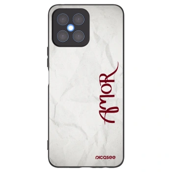 Picasee silikónový čierny obal pre Honor X8 4G - Amor