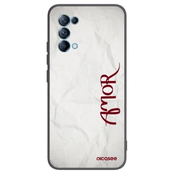 Picasee silikónový čierny obal pre OPPO Reno 5 5G - Amor