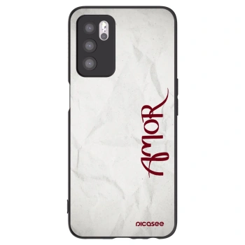 Picasee silikónový čierny obal pre OPPO A16s - Amor