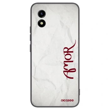 Picasee silikónový čierny obal pre Vivo Y01 - Amor