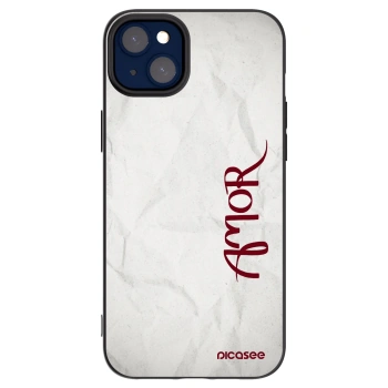 Picasee silikónový čierny obal pre Apple iPhone 14 Plus - Amor