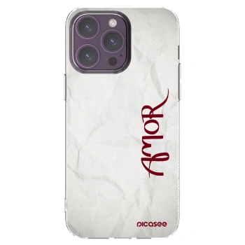 Picasee silikónový prehľadný obal pre Apple iPhone 14 Pro Max - Amor