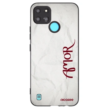 Picasee silikónový čierny obal pre Realme C21Y - Amor