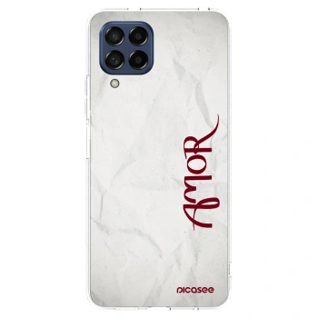 Picasee silikónový prehľadný obal pre Samsung Galaxy M53 5G - Amor