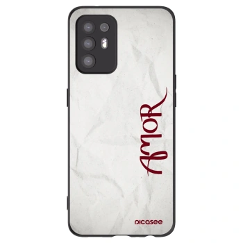 Picasee silikónový čierny obal pre OPPO A94 5G - Amor